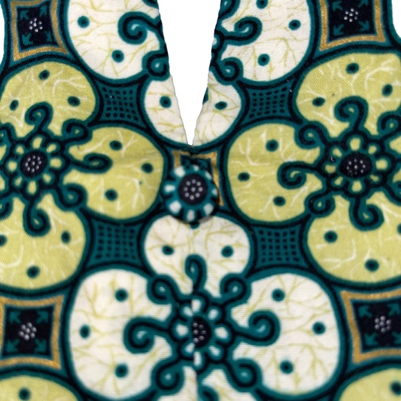 Batik Semar sleeveless top greens - Picture 3 of 4